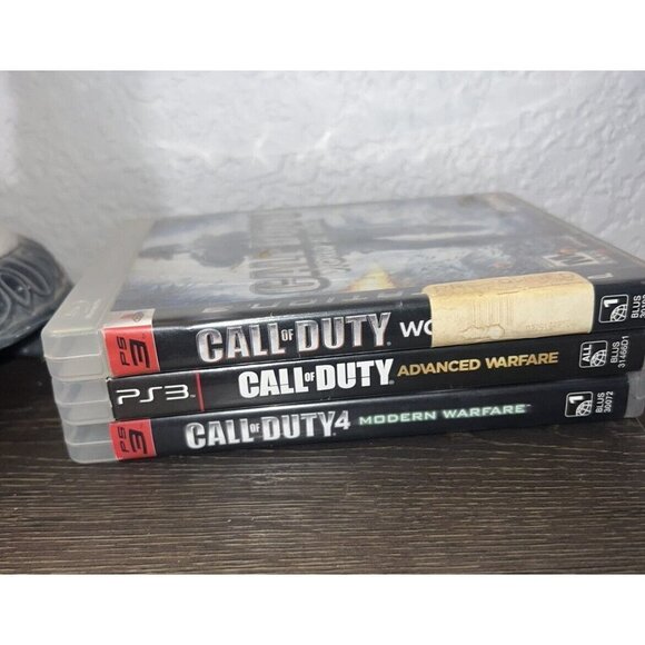 Call of Duty 3 Game Bundle PS3 PlayStation 3 World War Advanced Modern Warfare - Picture 1 of 4